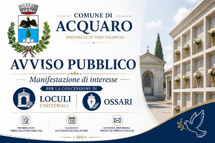 Manifestazione d'Interesse Concessione Loculi e Ossario