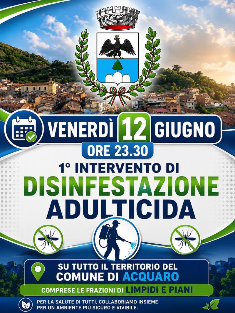 AVVISO DISINFESTAZIONE ADULTICIDA